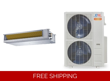 C&H 48K-Btu 16.7 SEER2 (HS-Slim Ducted) Mini Split H-Heat Pump (-22°F) 10.4 EER/10.8 HSPF (R454B)